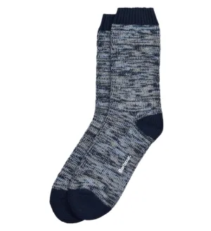Barbour Mens Socks Bedrock Boot Navy Mix