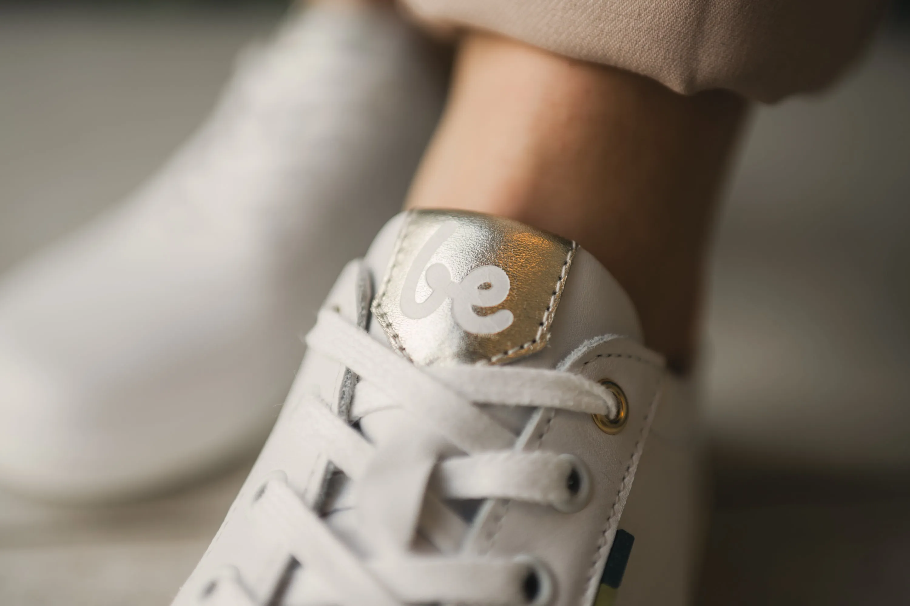 Barefoot Shoes Be Lenka Royale - White & Gold