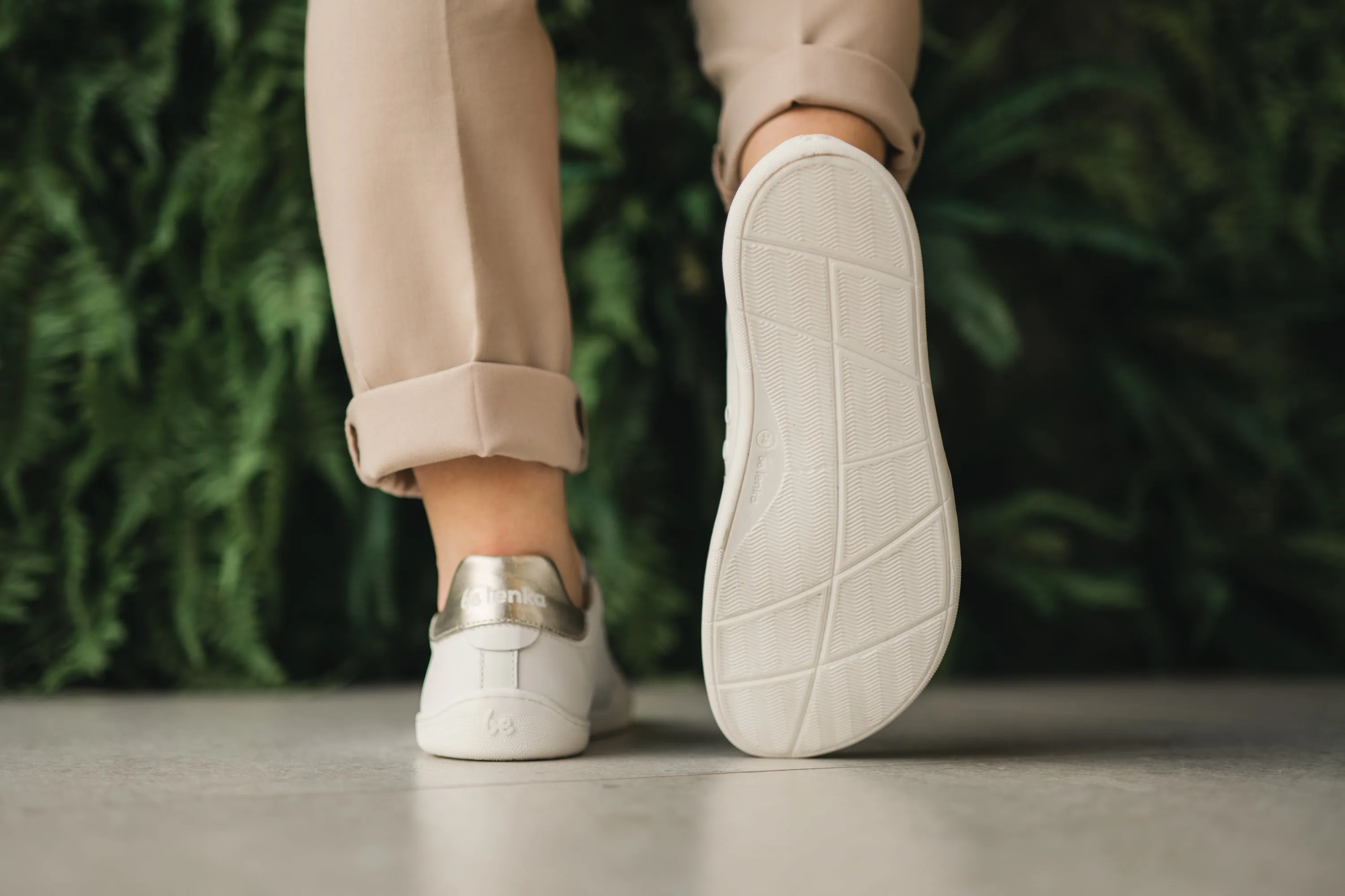 Barefoot Shoes Be Lenka Royale - White & Gold