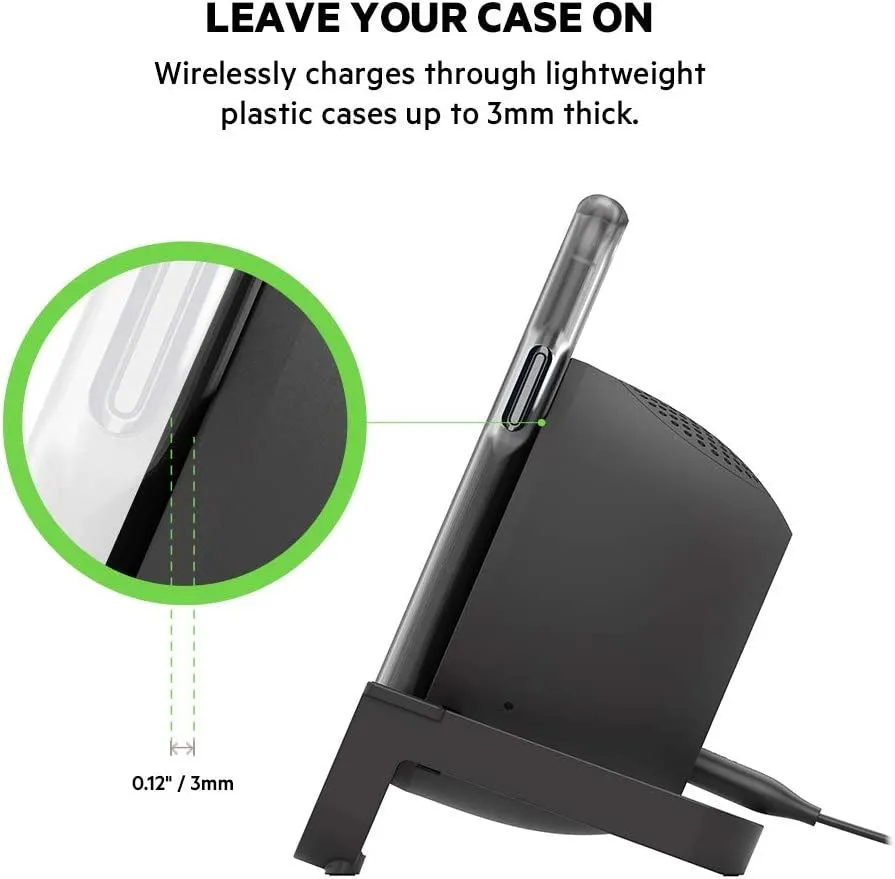 Belkin 10W Qi Wireless Charger with Speaker Black - AUF001myBK