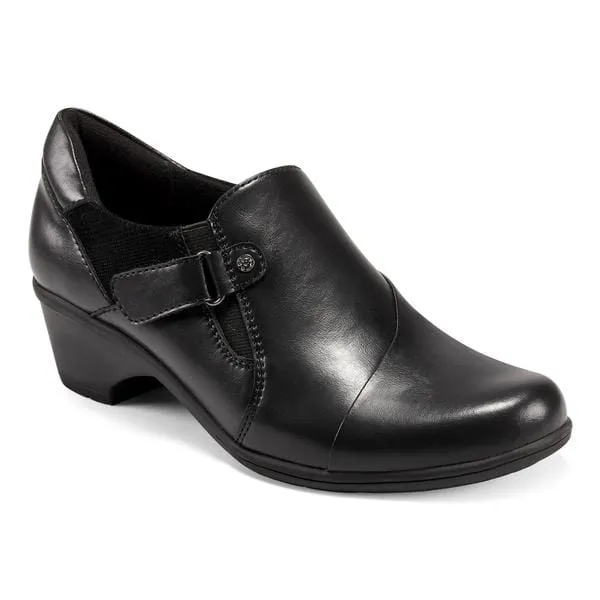 Earth Women's Gayle Heeled Loafers- Black
