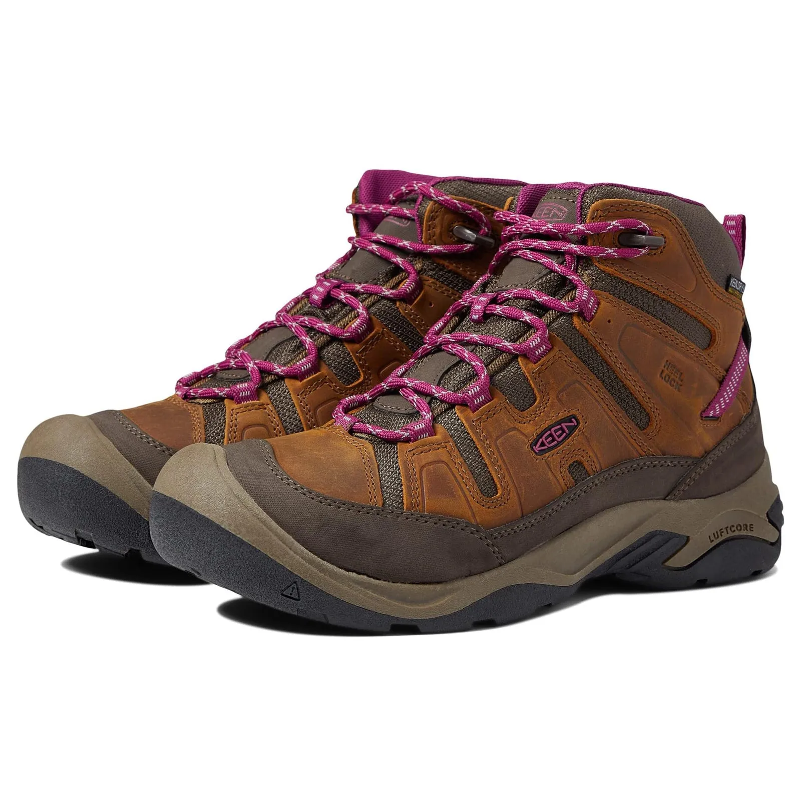 Keen Circadia Mid Leather Textile Women's Ankle Boots - UK 6.5 - US 9 Women - EU 39.5