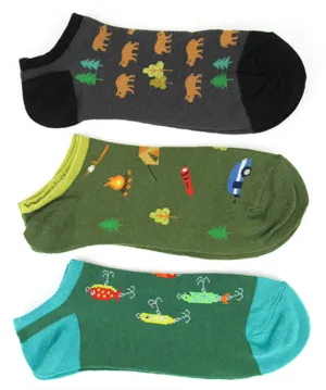 Men's 3 Pair Outdoor No-Show Socks
