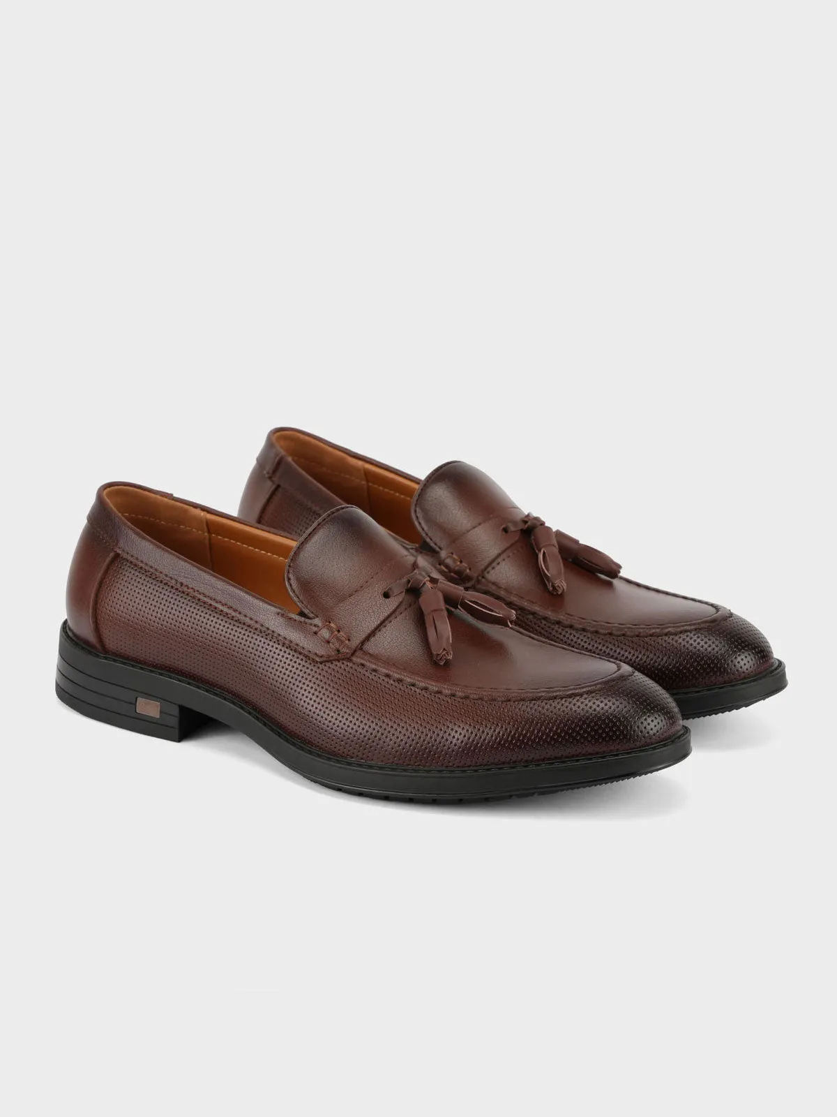 Mens "GRAY" Round Toe Formal Shoes
