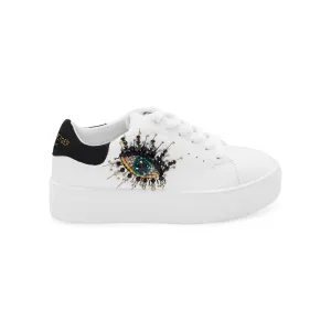 Mini Laney Eye Sneaker - Big Kid White