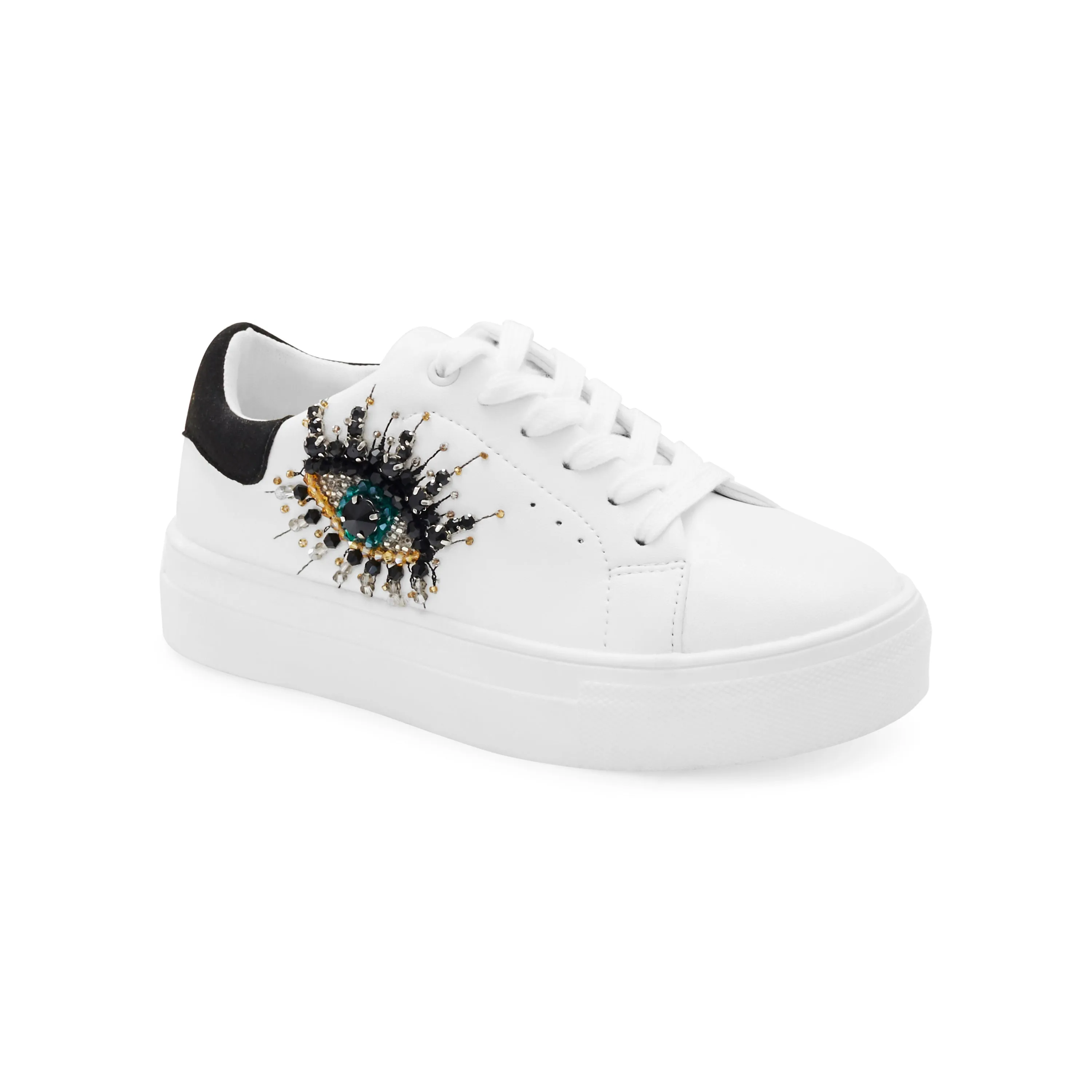 Mini Laney Eye Sneaker - Big Kid White
