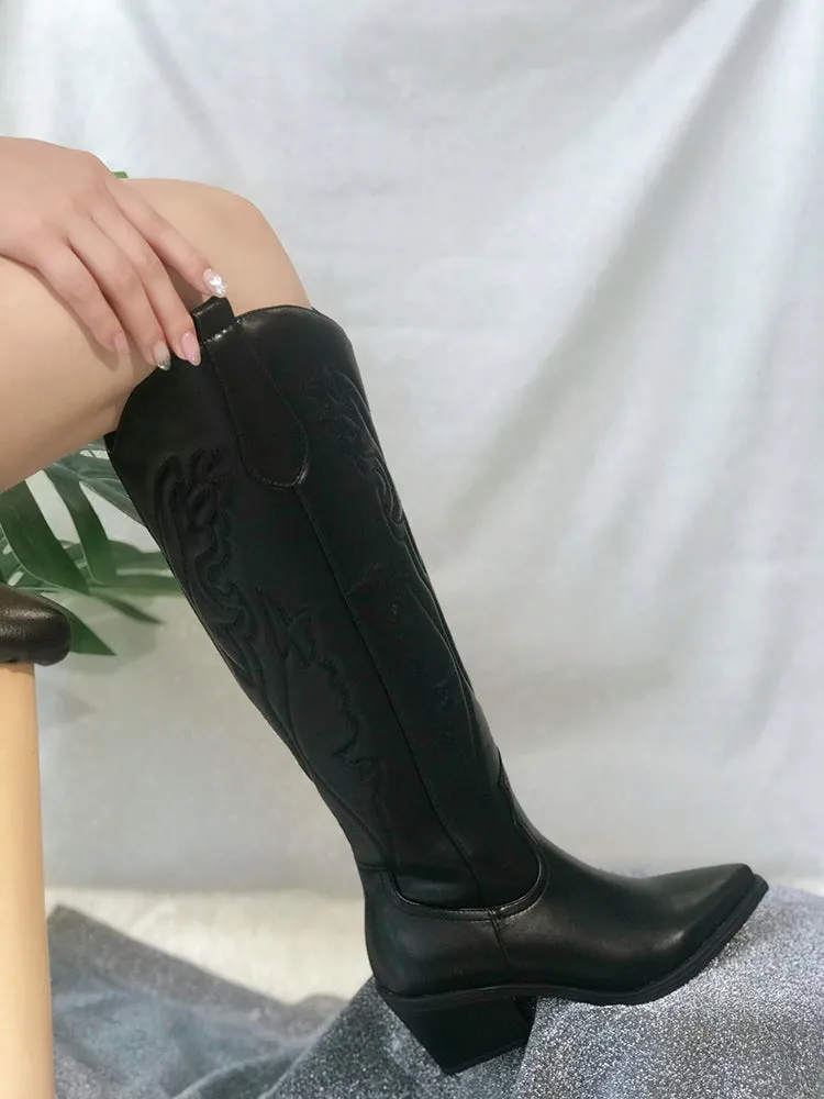 Nepeta Chunky Cowboy Boots
