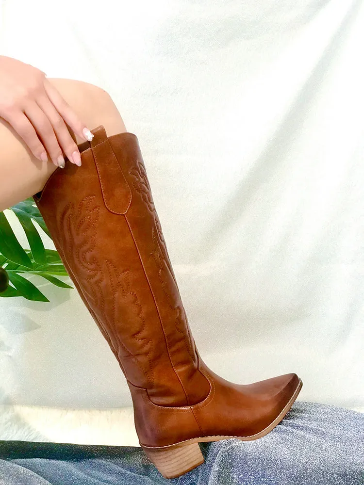 Nepeta Chunky Cowboy Boots