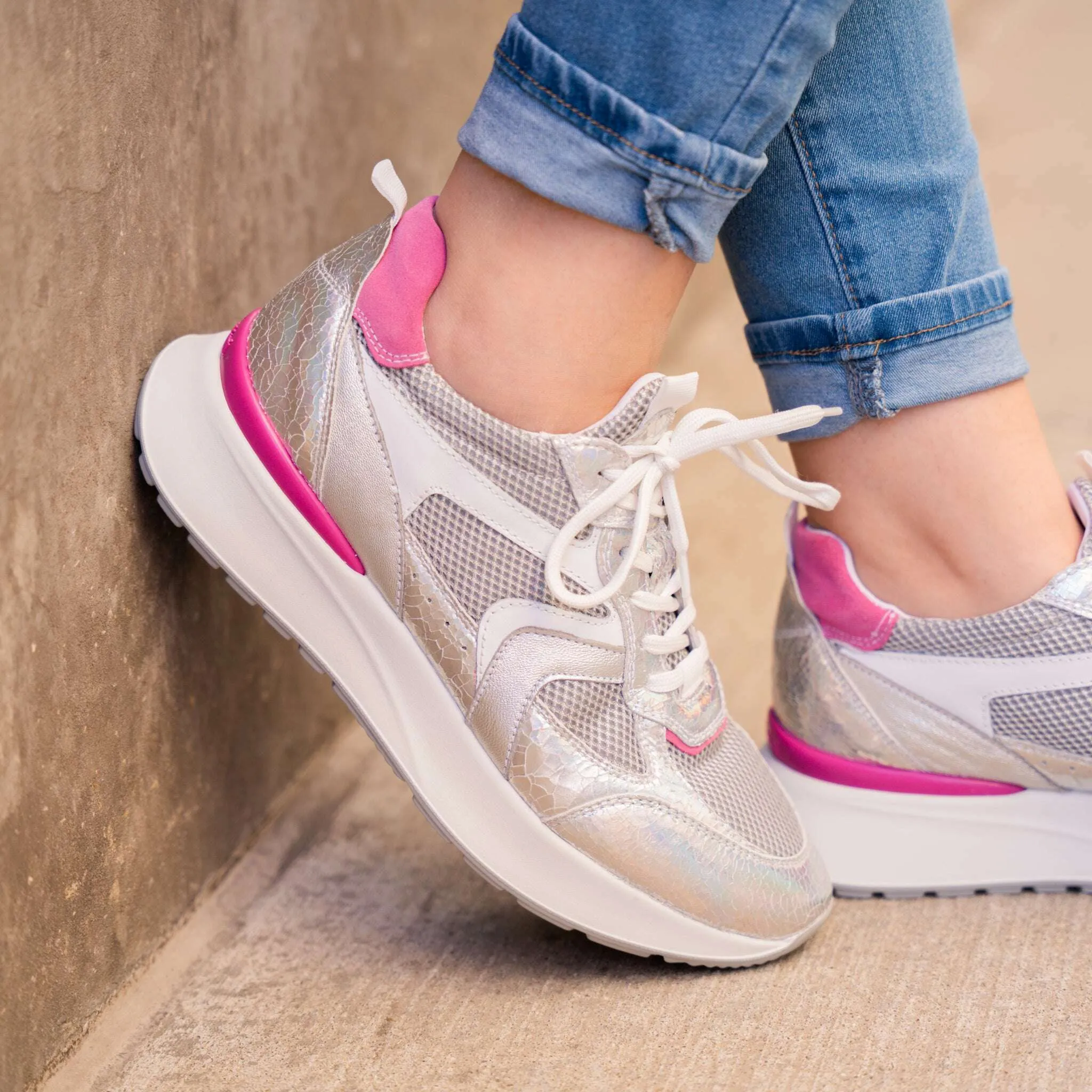 NERO GIARDINI - E512880 - Silver/Pink