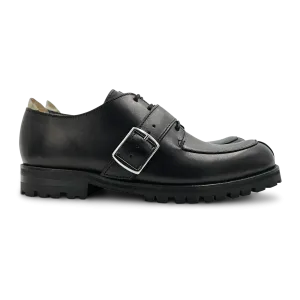 Overstrap shoe in Princess Black