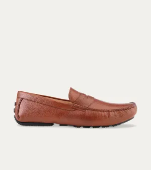 Santi Moccasin In Brandy Leather