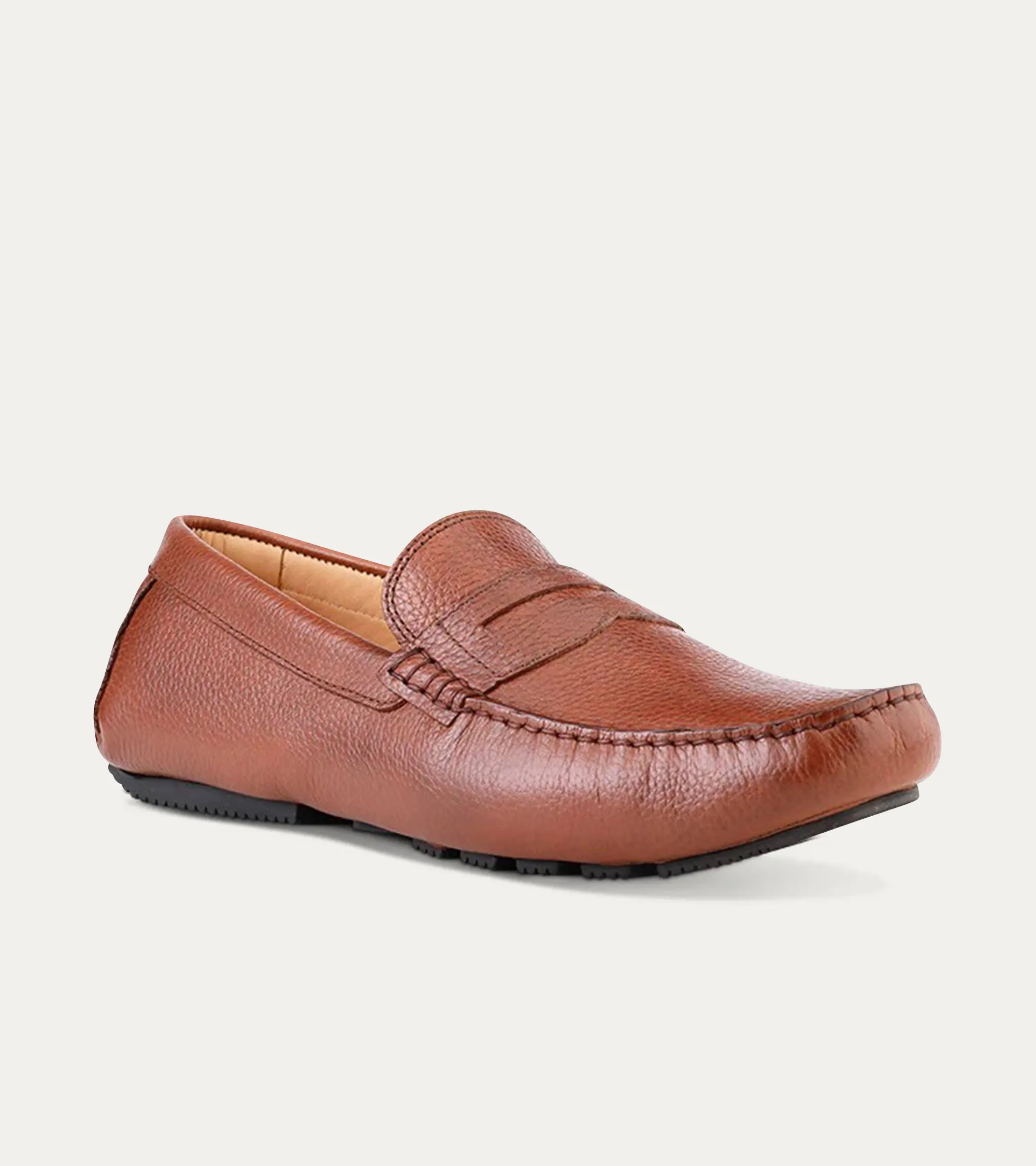Santi Moccasin In Brandy Leather