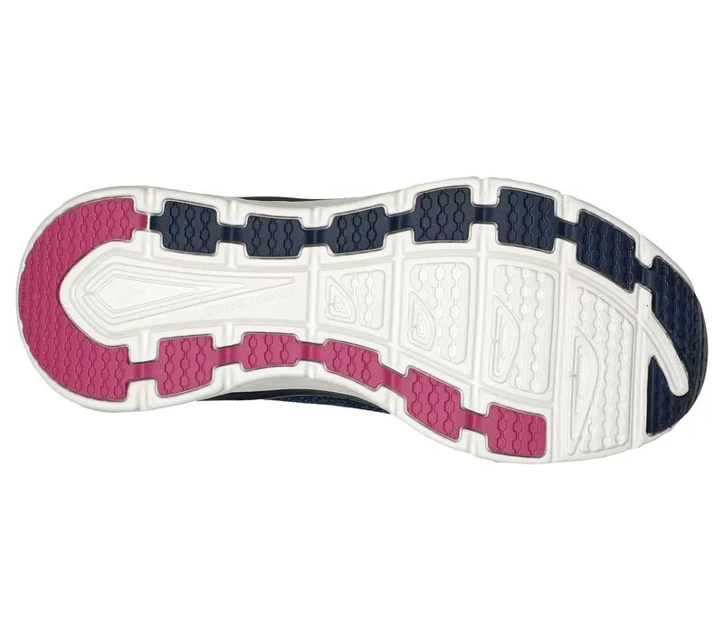 Skechers Relaxed Fit: D'Lux Walker Daily Beauty Navy Fashion Cushioned Sneakers