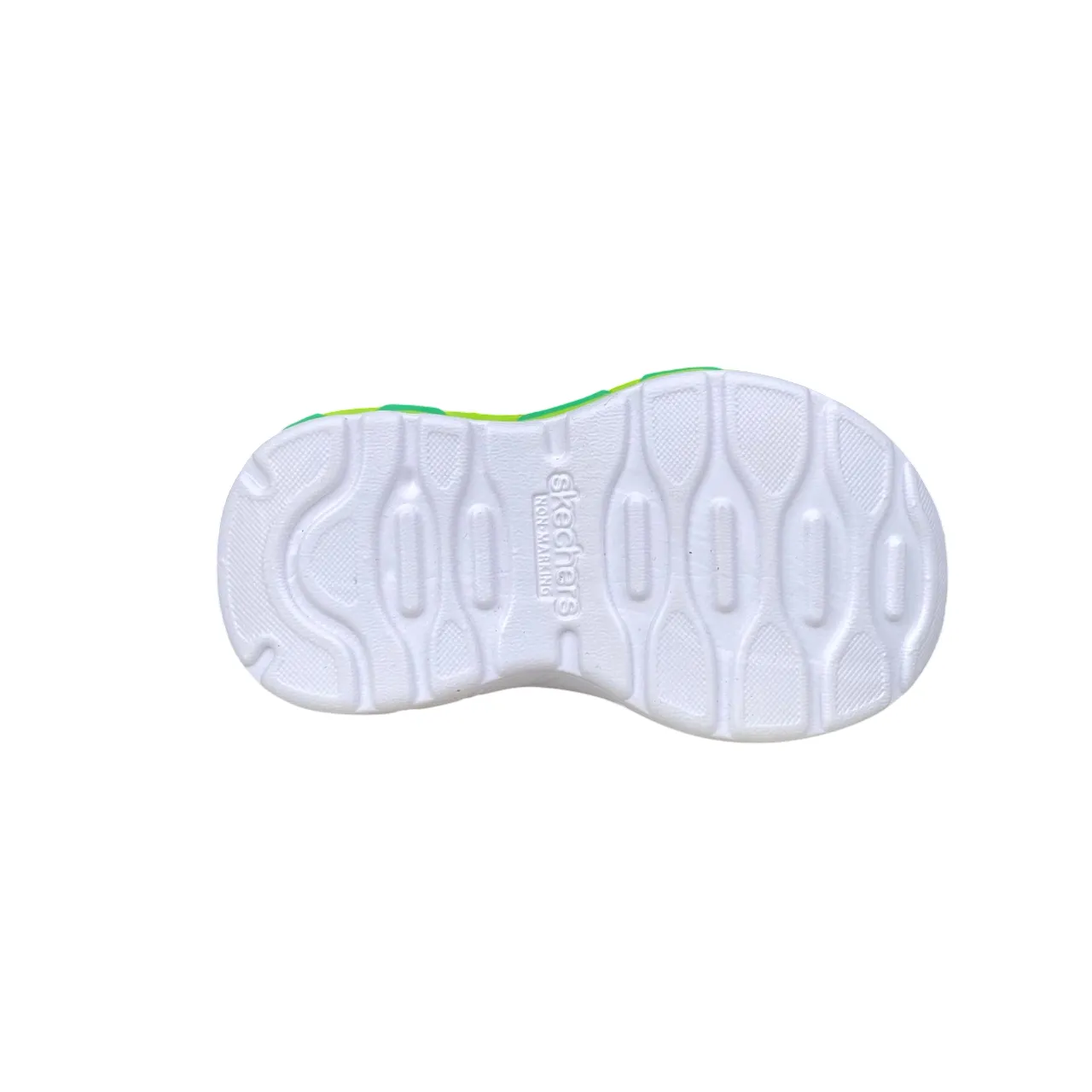 Skechers scarpa da ginnastica da bambino con laccio elastico e velcro Play Scene 407312/CCLM grigio-verde
