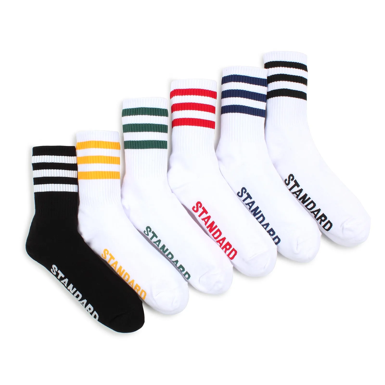 Standard AA Rugby Street Fashion Socks (Crew 6pairs) FE16