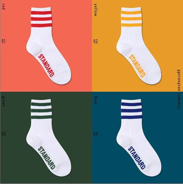 Standard AA Rugby Street Fashion Socks (Crew 6pairs) FE16