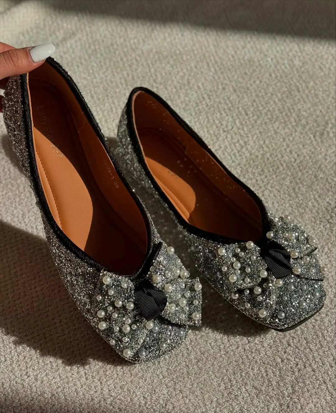 Women's Fashion Pearl Flats