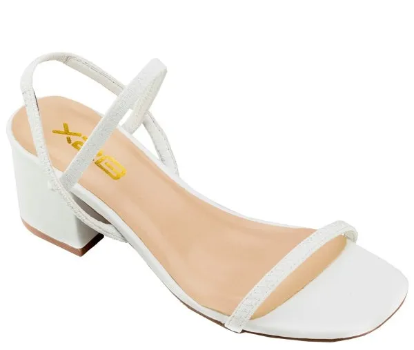 X2B Dindy-1N Women Low Block Heel Sandals