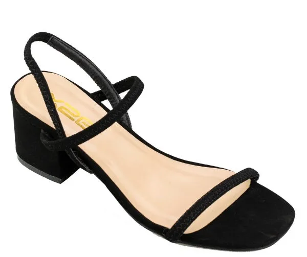 X2B Dindy-1N Women Low Block Heel Sandals