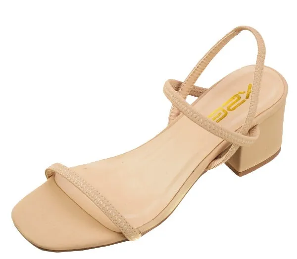 X2B Dindy-1N Women Low Block Heel Sandals