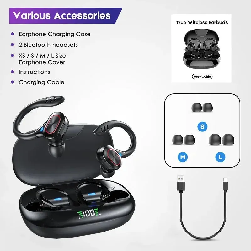 Xiaomi S730 Earphones Wireless Ear Hook Bluetooth Earbuds TWS Hifi Headphones Gaming Touch Control Sport Headset With Microphone