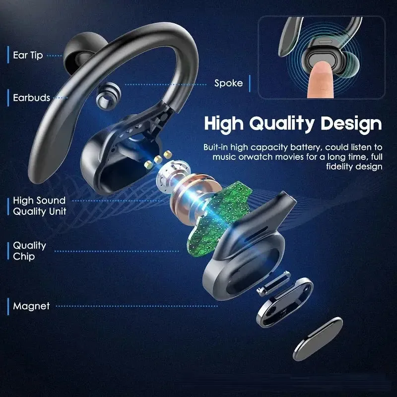 Xiaomi S730 Earphones Wireless Ear Hook Bluetooth Earbuds TWS Hifi Headphones Gaming Touch Control Sport Headset With Microphone