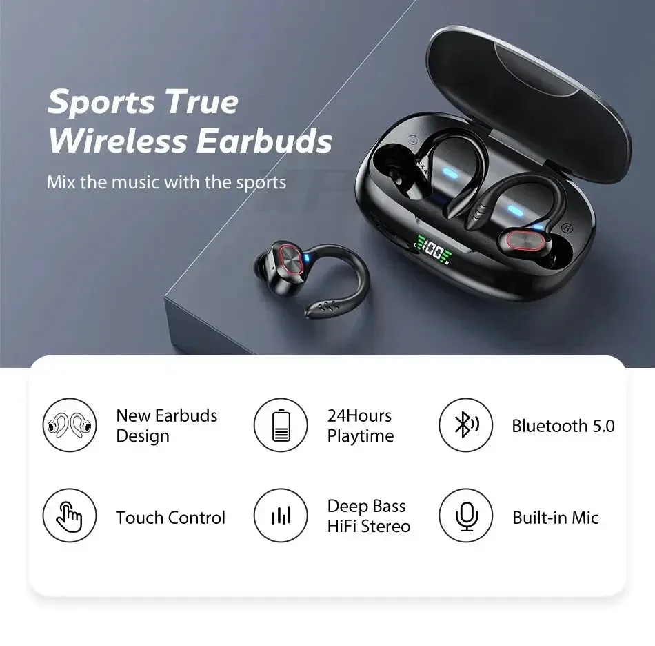 Xiaomi S730 Earphones Wireless Ear Hook Bluetooth Earbuds TWS Hifi Headphones Gaming Touch Control Sport Headset With Microphone